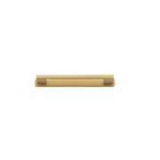 Cali Cabinet Pull With Backplate Brushed Brass Ctc 160Mm