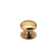 Sarlat Cupboard Knob P27xD32mm Polished Brass