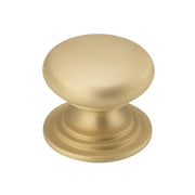Sarlat Cupboard Knob P32xD38mm Brushed Brass