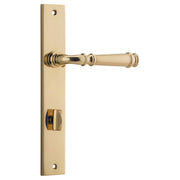 Verona Lever Rectangular Backplate Polished Brass