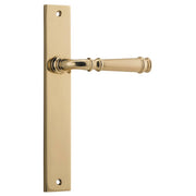 Verona Lever Rectangular Backplate Polished Brass
