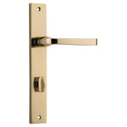 Annecy Lever Rectangular Backplate Polished Brass