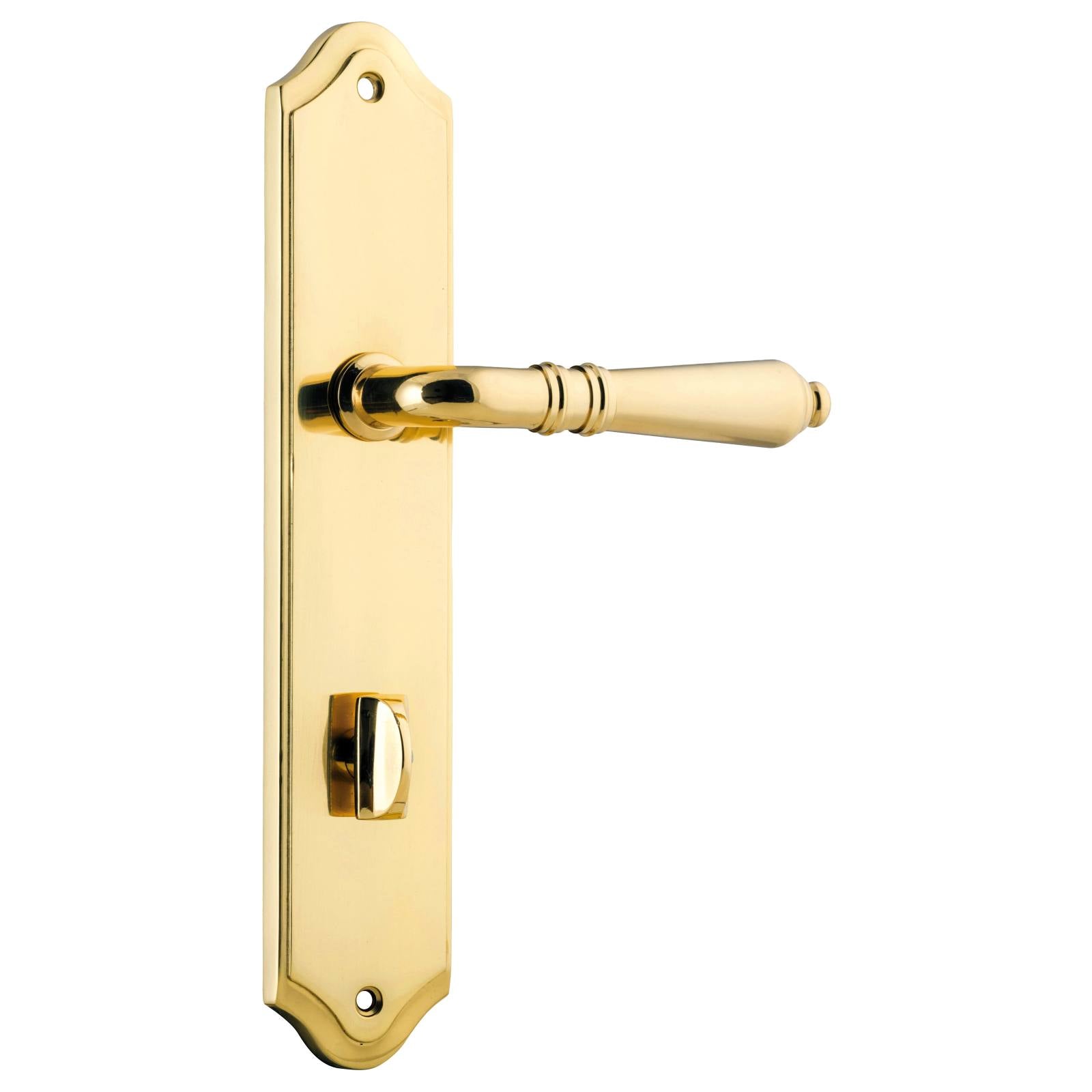 Sarlat Shouldered 85mm Privacy Set, Pol. Brass