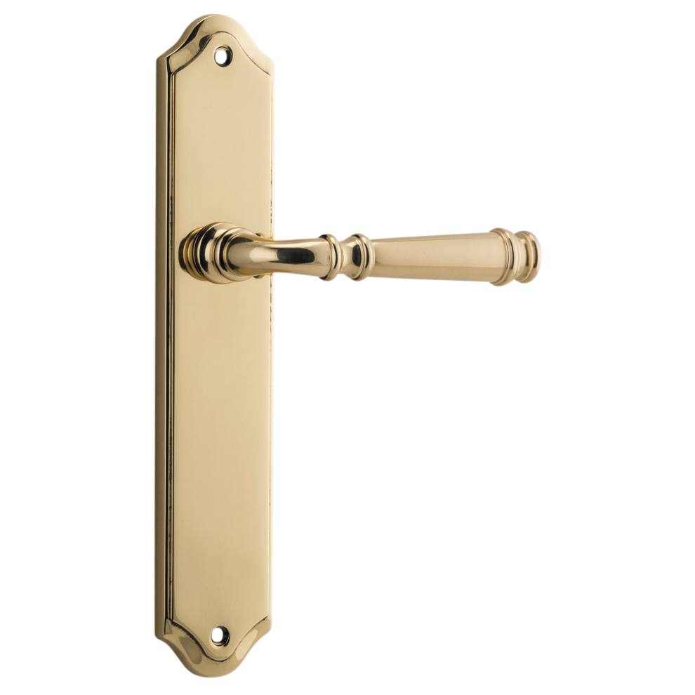 Verona Lever Shouldered Backplate Polished Brass