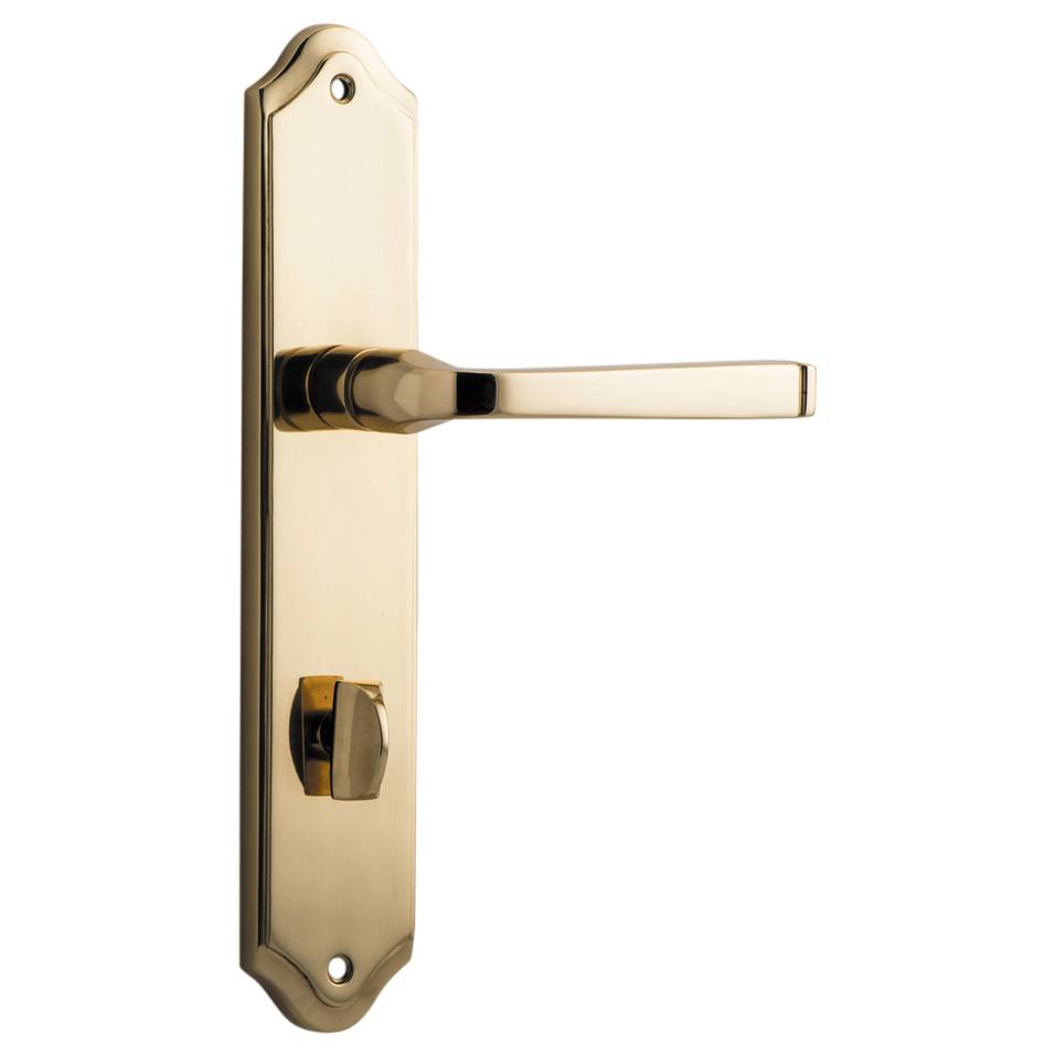 Annecy Lever Shouldered Backplate Polished Brass