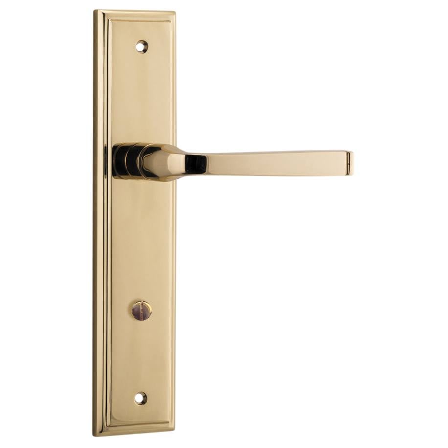 Annecy Lever Stepped Backplate Polished Brass