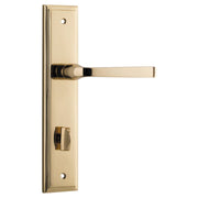 Annecy Lever Stepped Backplate Polished Brass