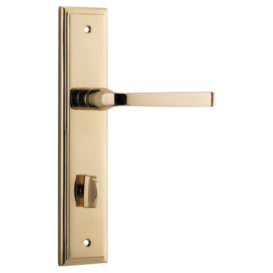 Annecy Lever Stepped Backplate Polished Brass
