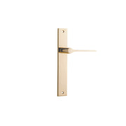 Como Lever Polished Brass Rectangular Backplate
