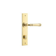 Verona Lever Polished Brass Chamfered Backplate