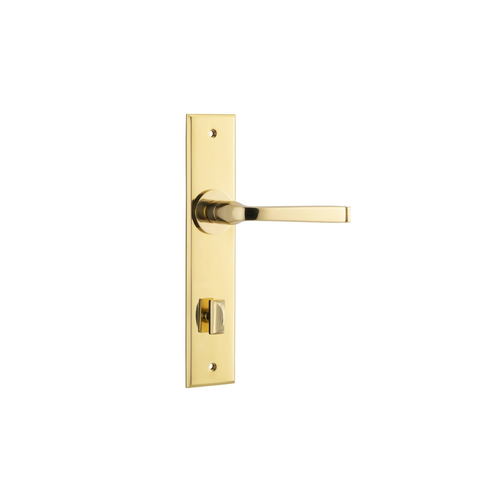 Annecy Lever Chamfered Backplate Polished Brass