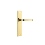Annecy Lever Chamfered Backplate Polished Brass