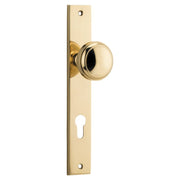 Paddington Knob Rectangular Backplate Polished Brass