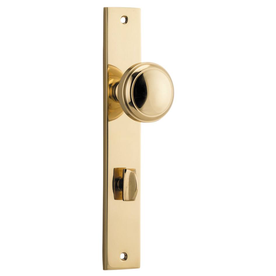 Paddington Knob Rectangular Backplate Polished Brass