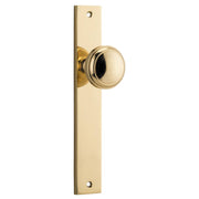 Paddington Knob Rectangular Backplate Polished Brass