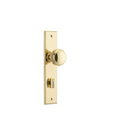 Paddington Knob Polished Brass Chamfered Backplate