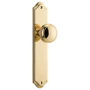 Paddington Knob Shouldered Backplate Polished Brass