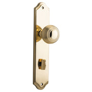 Guildford Knob Shouldered Backplate Polished Brass