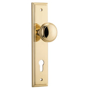 Paddington Knob Stepped Backplate Polished Brass