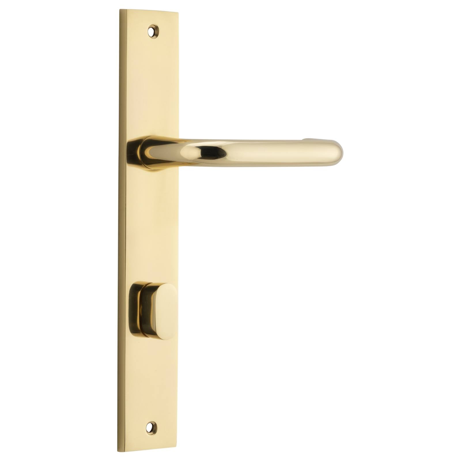Oslo Lever Rectangular Backplate Polished Brass