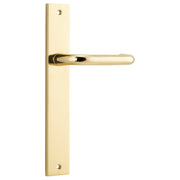 Oslo Lever Rectangular Backplate Polished Brass