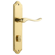 Stirling Lever Shouldered Backplate Polished Brass