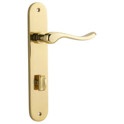 Stirling Lever Oval Backplate Polished Brass
