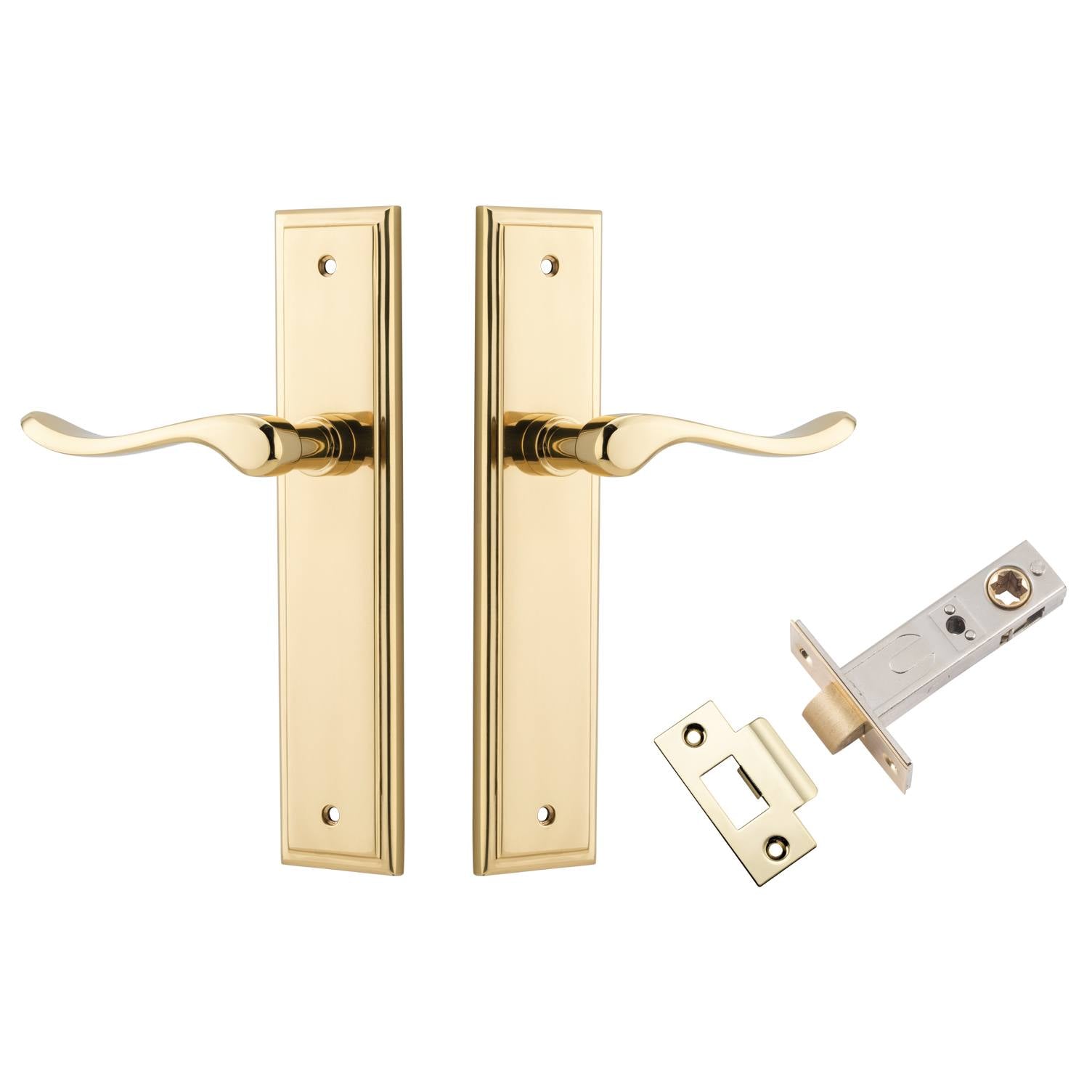 Stirling Lever Stepped Backplate Passage Kit Polished Brass