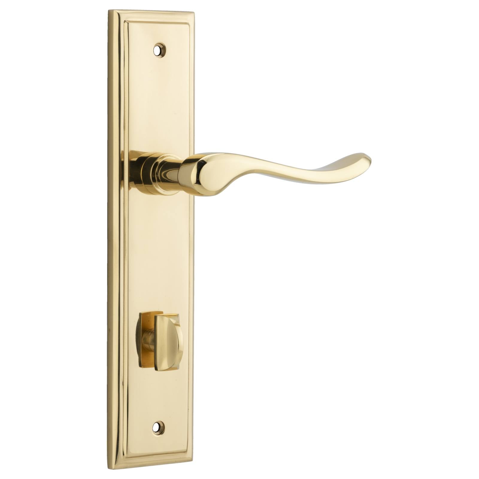 Stirling Lever Stepped Backplate Polished Brass