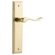 Stirling Lever Stepped Backplate Polished Brass