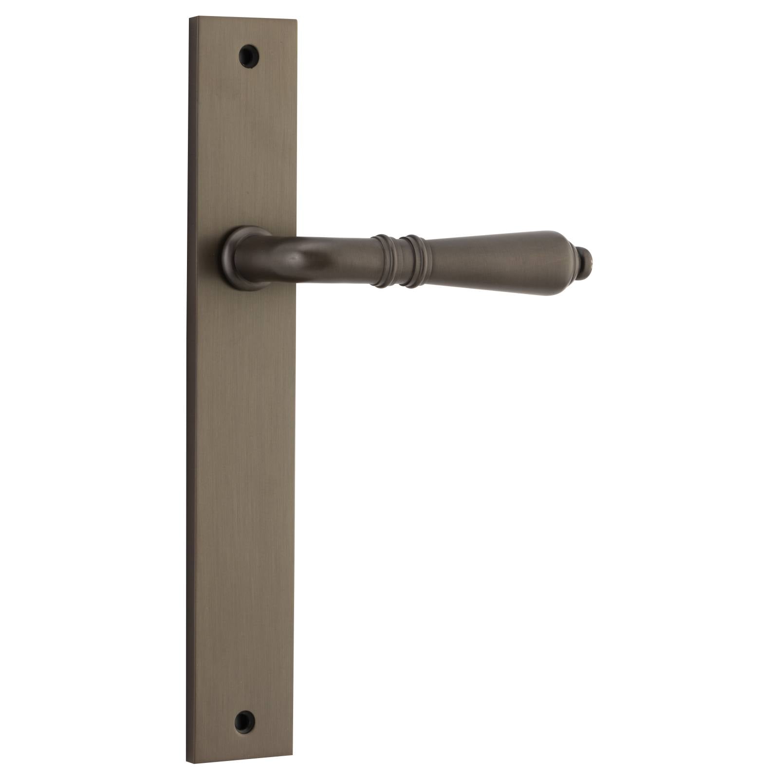 Sarlat Rect. Lever Latch Set, Signature Brass