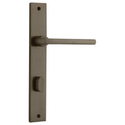 Baltimore Rect Privacy Lever Set, Signature Brass