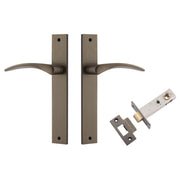 Oxford Lever Rectangular Backplate Passage Kit Signature Brass