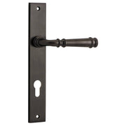 Verona Lever Rectangular Backplate Signature Brass