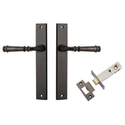 Verona Lever Rectangular Backplate Passage Kit Signature Brass