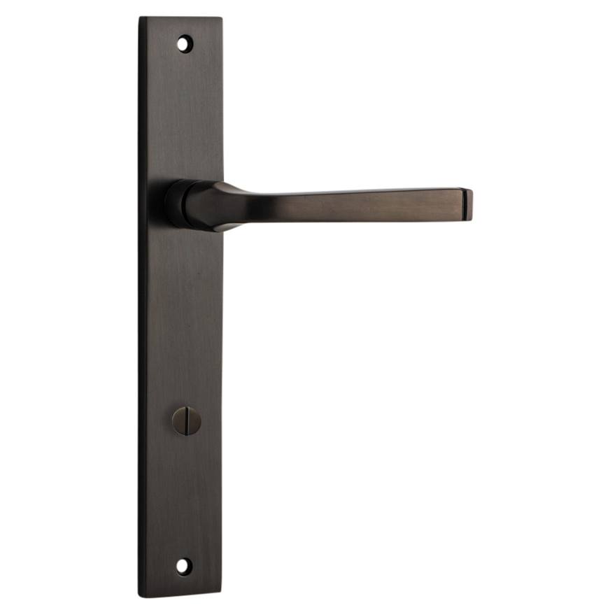 Annecy Lever Signature Brass Rectangular Backplate