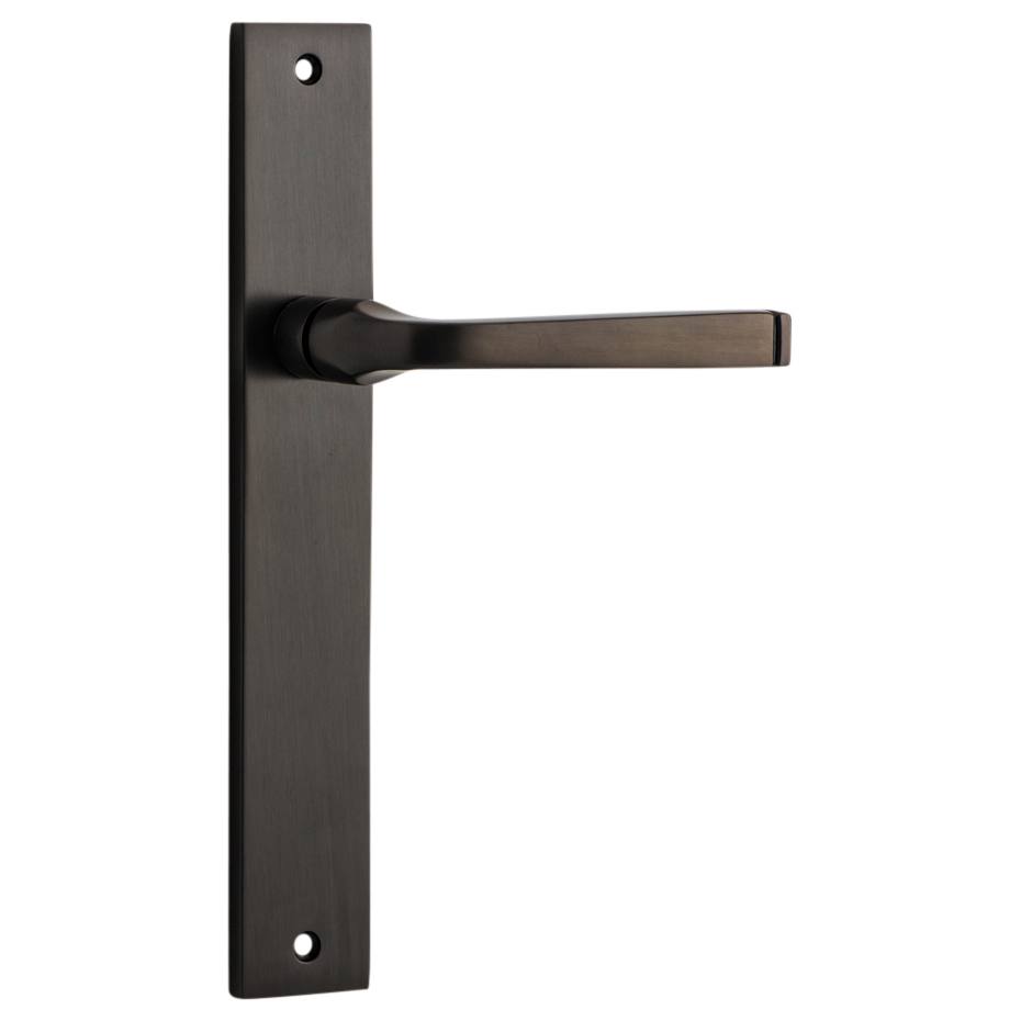 Annecy Lever Rectangular Backplate Signature Brass