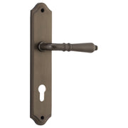 Sarlat Shouldered 85mm Euro Lever Set, Signature Brass