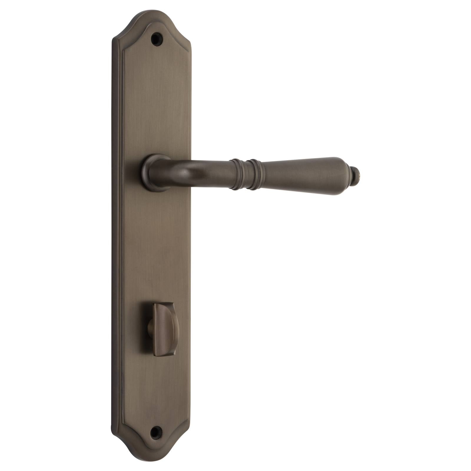 Sarlat Shouldered 85mm Privacy Lever Set, Signature Brass