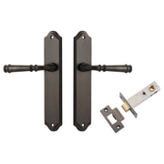 Verona Lever Shouldered Backplate Passage Kit Signature Brass