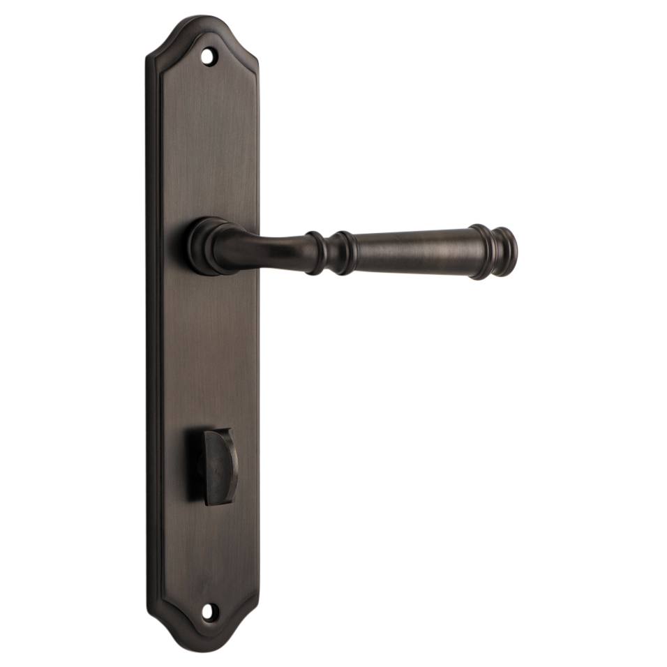 Verona Lever Shouldered Backplate Signature Brass