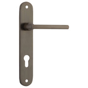 Baltimore Oval Euro Lever Set, Signature Brass