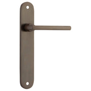 Baltimore Oval Lever Latch Set, Signature Brass