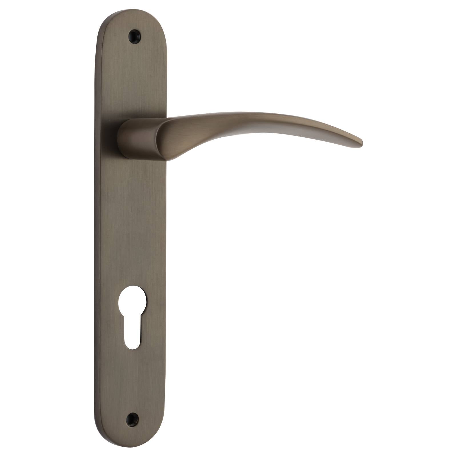 Oxford Oval Euro Lever Set Signature Brass