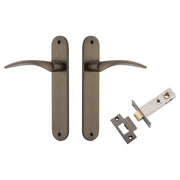Oxford Lever Oval Backplate Passage Kit Signature Brass