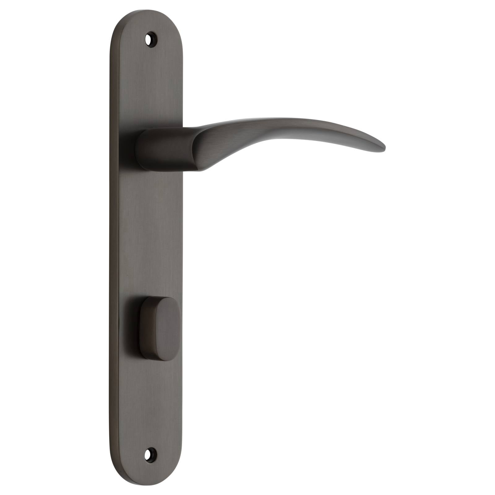 Oxford Oval Privacy Lever Set Signature Brass