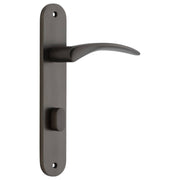 Oxford Oval Privacy Lever Set Signature Brass