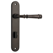 Verona Lever Oval Backplate Signature Brass