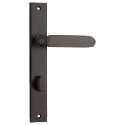 Bronte Lever Signature Brass Rectangular Backplate