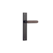 Bronte Lever Signature Brass Rectangular Backplate